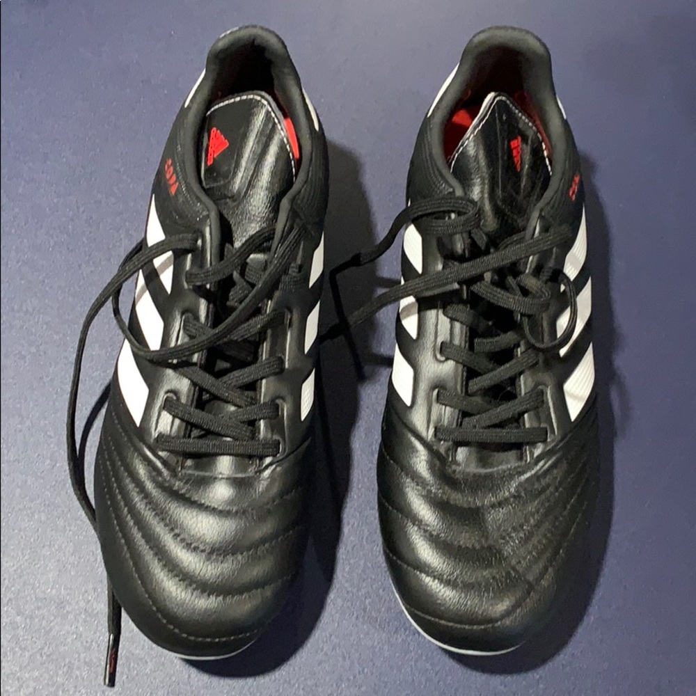 black and white adidas cleats barely worn